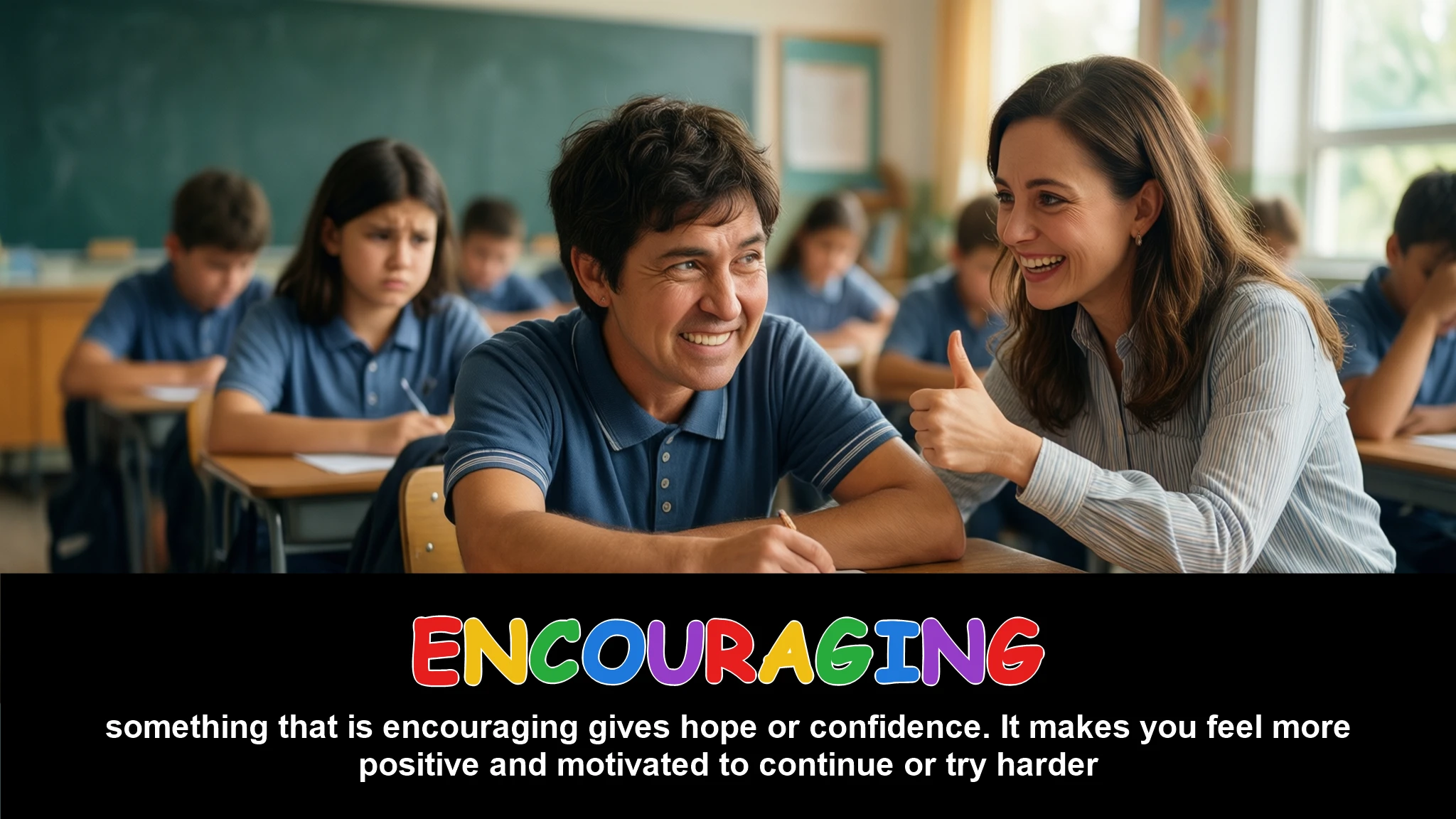 English Illustration for encouraging